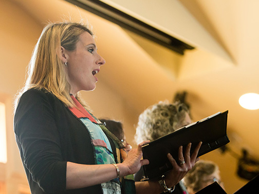 Members of Cantabile Women's Chorus perform
